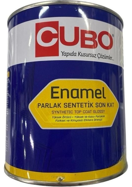 Cubo Sentetik Boya Parlak 0,75 Litre 7016 Antrasit Gri