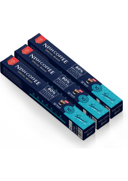 Kapsül Kahve 10 Sport 3'lü Set (Nespresso Uyumlu)-30 Adet