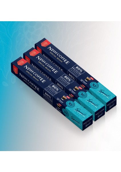 Kapsül Kahve 10 Sport 3'lü Set (Nespresso Uyumlu)-30 Adet modelleri