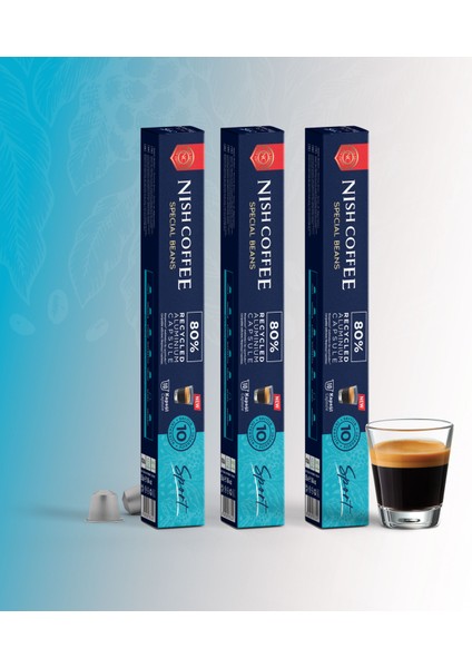 Kapsül Kahve 10 Sport 3'lü Set (Nespresso Uyumlu)-30 Adet indirimleri