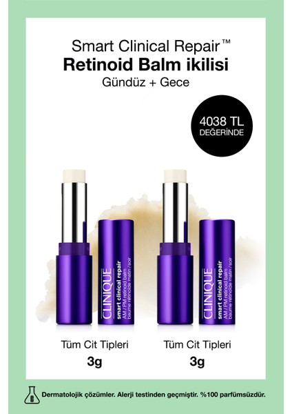 Retinoid Balm Ikilisi | Hyalüronik Asit, Çizgi ve Kırışıklık Karşıtı
