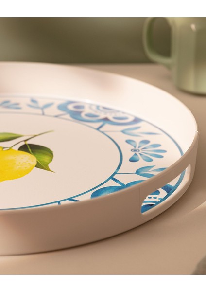 Lemoncha Yuvarlak Tepsi