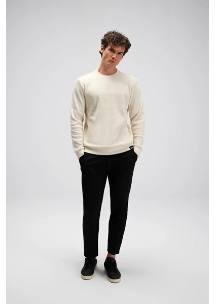 % 100 Pamuk Regular Fit Bisiklet Yaka Kazak Erkek Kazak EM615 fiyatları