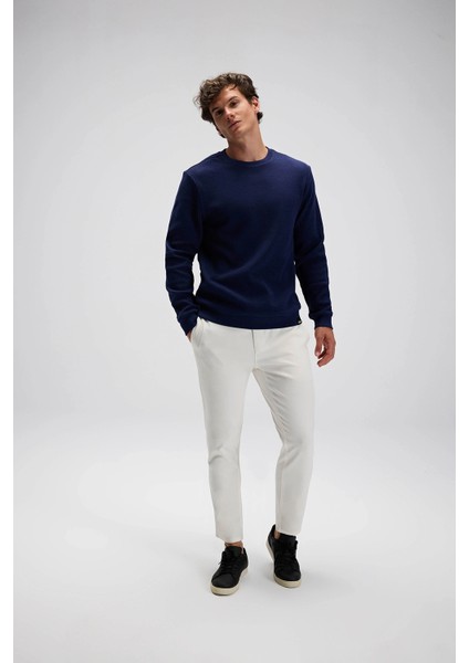 % 100 Pamuk Regular Fit Bisiklet Yaka Kazak Erkek Kazak EM615 fiyatları