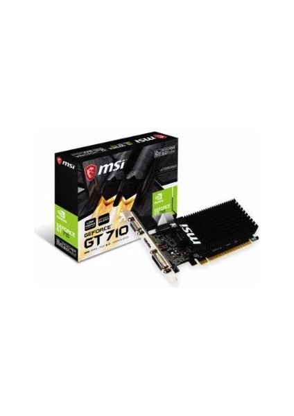 Msı Geforce GT710 2GD3H Lp 2gb Ddr3 64BIT 1xvga 1xhdmı 1xdvı Ekran Kartı