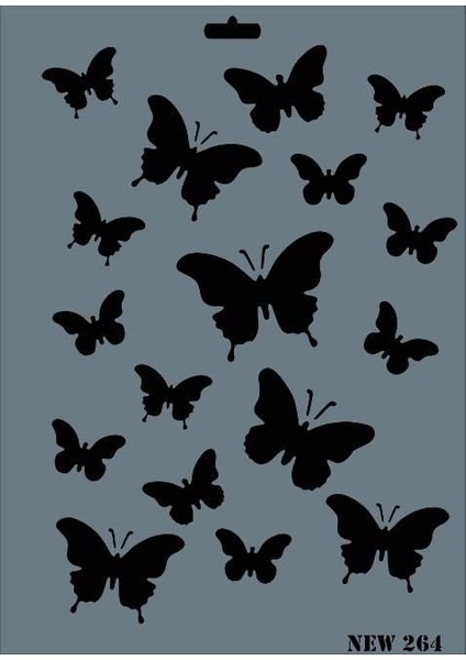 Rich New Seri N-264 Stencil 35X25 cm
