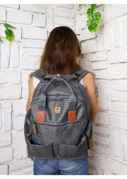 Remuse Unisex Sırt Çantası Gri