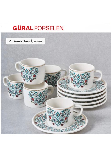 Mental 12 Parça Kahve Fincan Takımı 6575 fırsatları