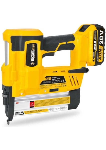 Sgs 5165 Akülü Zımba ve Çivi Çakma Tabanca Makinası 20 Volt fiyatları