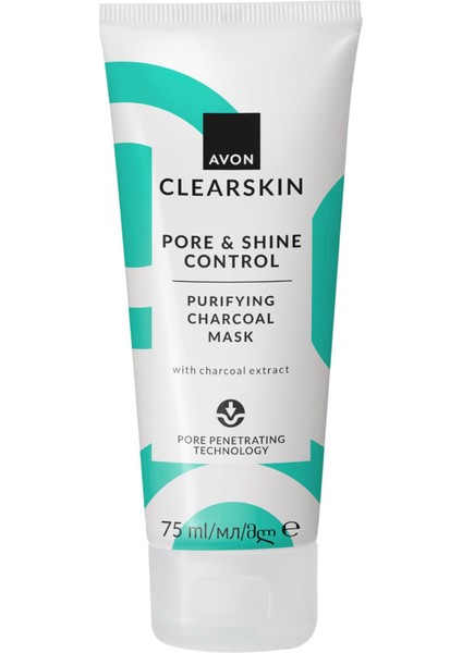 Clearskin Pore Shine Kömürlü Yüz Maskesi - Gözenekleri Temizleyen ve Yağ Dengesini Sağlayan Nemlendirici 75 ml fiyatları