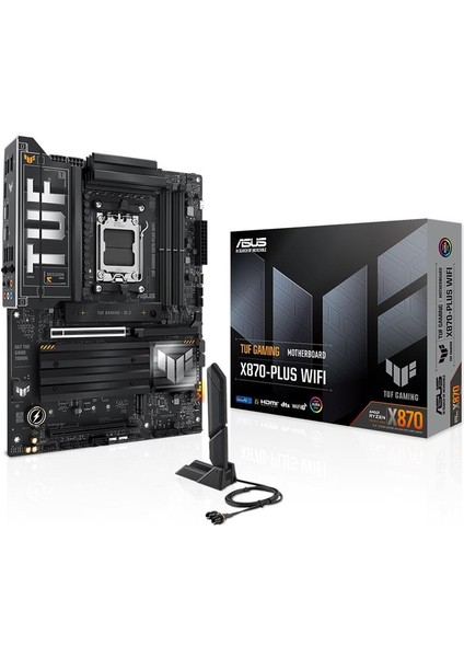 Asus Tuf Gamıng X870-PLUS Wıfı Ddr5 8000MHZ 1xhdmı 2xusb4 4xm.2 Am5 Atx (Amd Am5 9000/8000/7000 Serileri Ile Uyumlu)