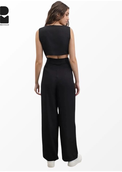 Siyah Bol Paça Palazzo Pantolon fiyatları