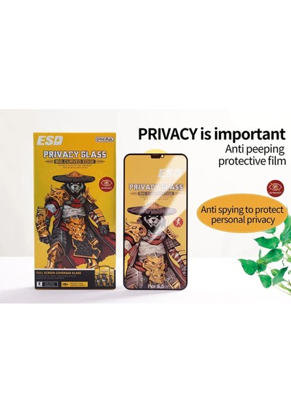 Apple iPhone 16 Plus Hayalet Ekran Toz Tutmayan Esd Anti-Statik Tempered Privacy Ekran Koruyucu fiyatları