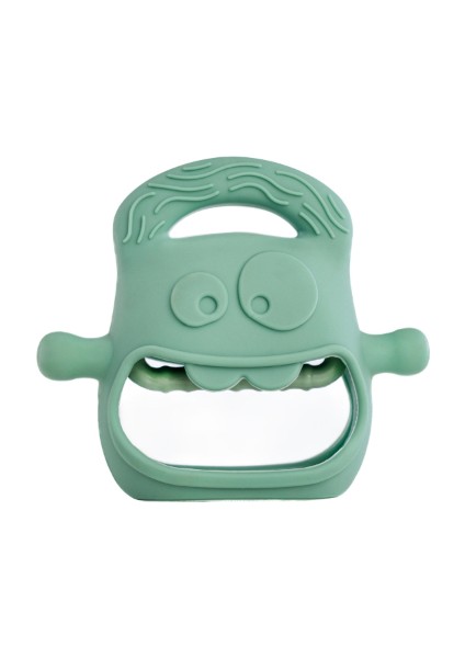 Koyu Yeşil Bebek Silikon Diş Kaşıyıcı