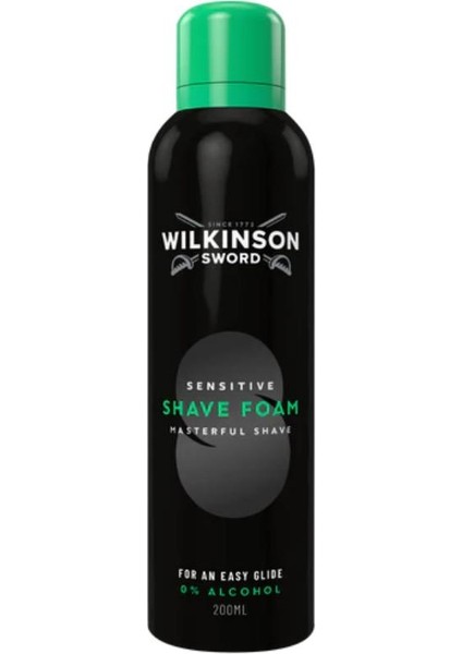 Sensitive Tıraş Köpüğü 200 ml - Hassas Ciltler, 0 Alkol