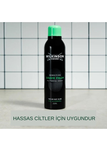 Sensitive Tıraş Köpüğü 200 ml - Hassas Ciltler, 0 Alkol indirimleri