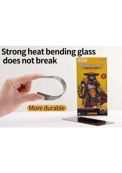 Apple iPhone 12 Pro Hayalet Ekran Toz Tutmayan Esd Anti-Statik Tempered Privacy Ekran Koruyucu indirimleri