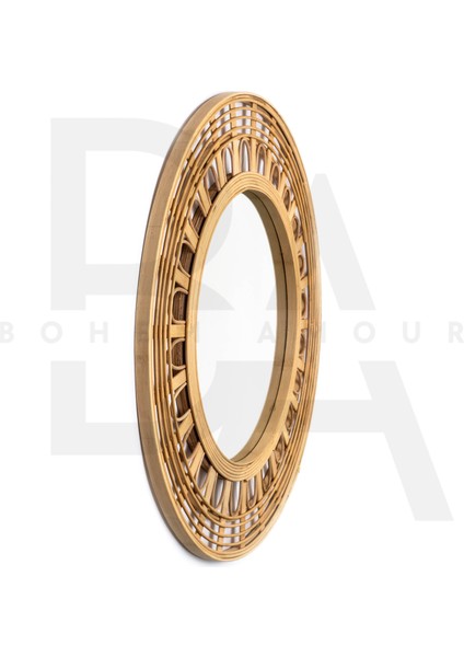 Yuvarlak Güneş Işığı Bambu Rattan Ayna fiyatları