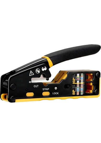 Yeni Nesil 2025 Ez Pense RJ45 Sıkma Aracı Cat5/cat6/cat7 Pense Kesici RJ11 RJ12 8P8C6P Crimper Profesyonel Pense
