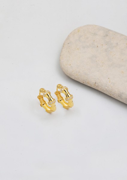 Kemik Model Halka Küpe Altın modelleri