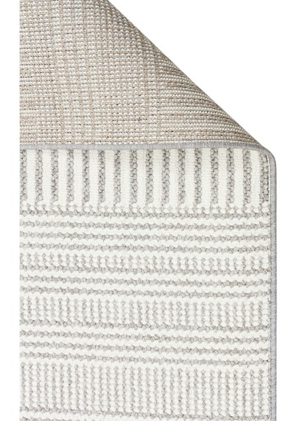 Oslo Osl 01 Beyaz Gri - Yumuşak Dokulu Spor Tarz Modern Halı