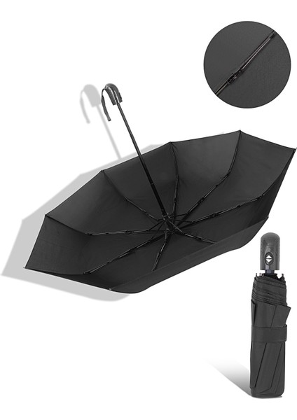 Şemsiye Siyah Tam Otomatik Rüzgara Dayanıklı fiyatları