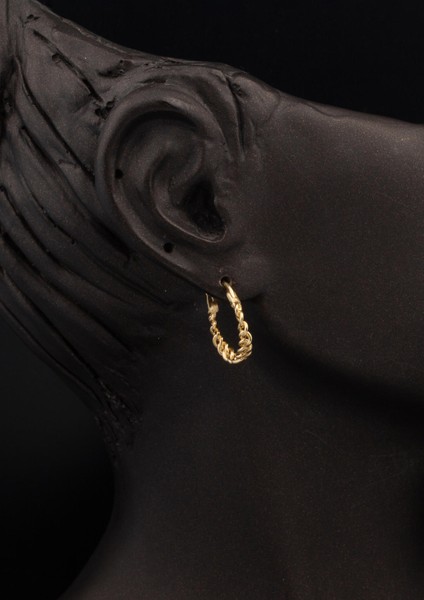 Gurmet Zincir Tasarım Halka Altın Küpe fiyatları