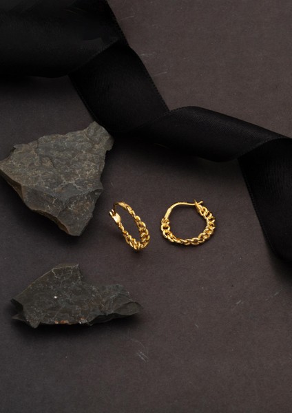 Gurmet Zincir Tasarım Halka Altın Küpe fırsatları