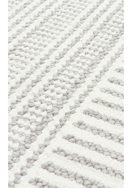 Oslo Osl 01 Beyaz Gri - Yumuşak Dokulu Spor Tarz Modern Halı modelleri