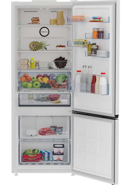 670475 MB E 475 lt No Frost Kombi Tipi Buzdolabı Beyaz