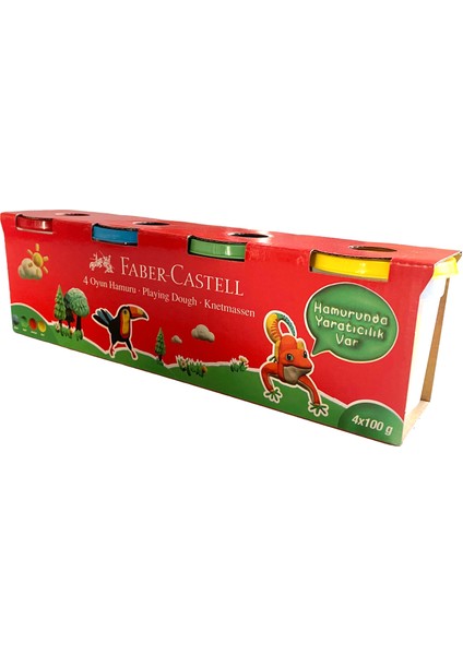 Oyun Hamuru 4 Ana Renk Yeni Formül 1 Paket Faber Oyun Hamuru 4 Renk 1 Adet