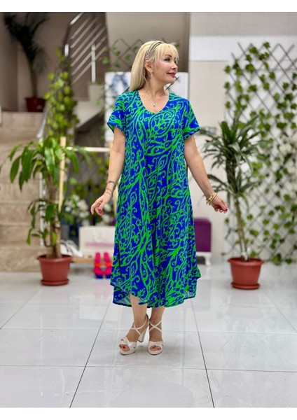 FD17168 Viskon Frida Elbise