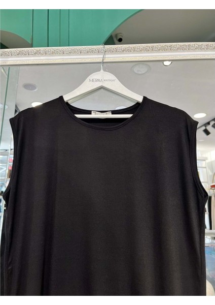 Nurgün Sıfır Kollu Penye Içlik - Siyah - M fiyatları