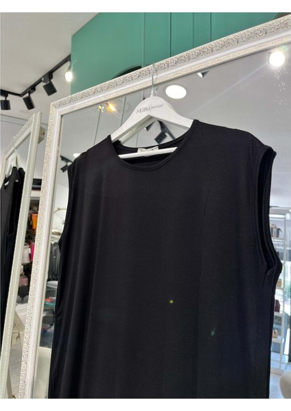 Nurgün Sıfır Kollu Penye Içlik - Siyah - M modelleri