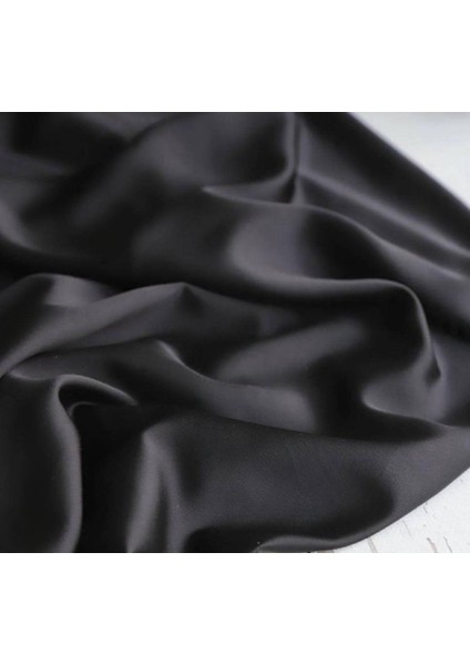 Ake•r Krep Saten Dökümlü Bir Kumaştır Siyah Renkte fiyatları