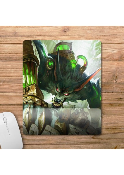 Warwick Arcane Lol Bilek Destekli Mousepad - Dikdörtgen fiyatları