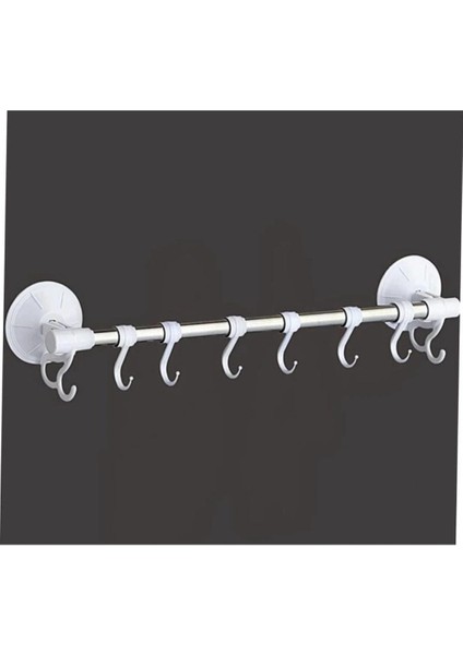 Yeni Nesil Ekstra Güçlü Vantuzlu 8 Kancalı Sıvıya Dayanıklı Banyo - Mutfak Askısı fiyatları