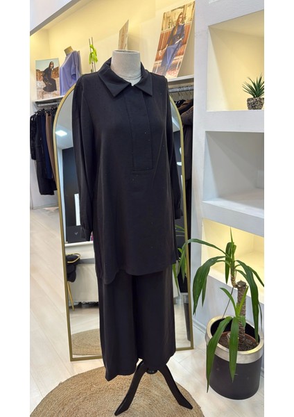 1019 Pantolonlu Takım - Siyah