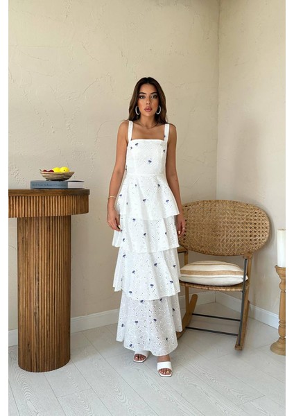 Kat Kat Arkası Bağlamalı Elbise