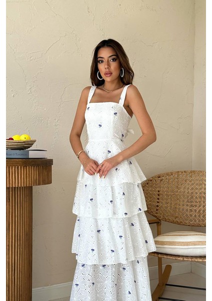 Kat Kat Arkası Bağlamalı Elbise fiyatları