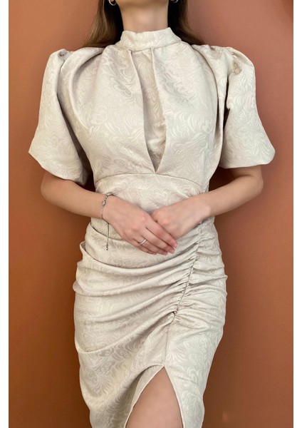 Jakarlı ve Desenli Elbise modelleri