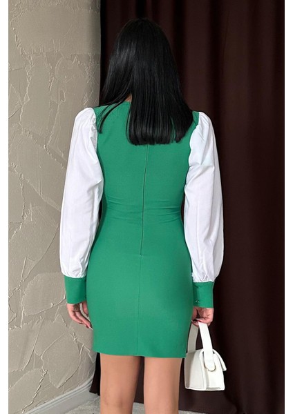 Kolu Dakron Atlas Elbise fırsatları