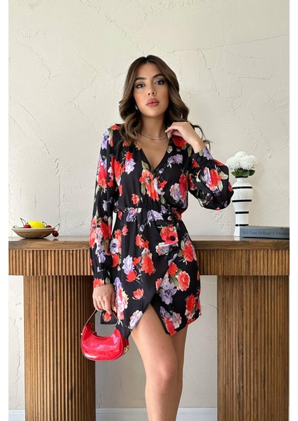 Kuşaklı Saten Elbise fırsatları