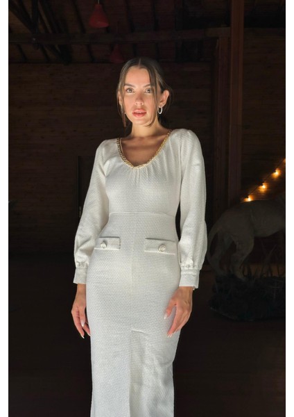 Geniş Boğazlı Elbise modelleri