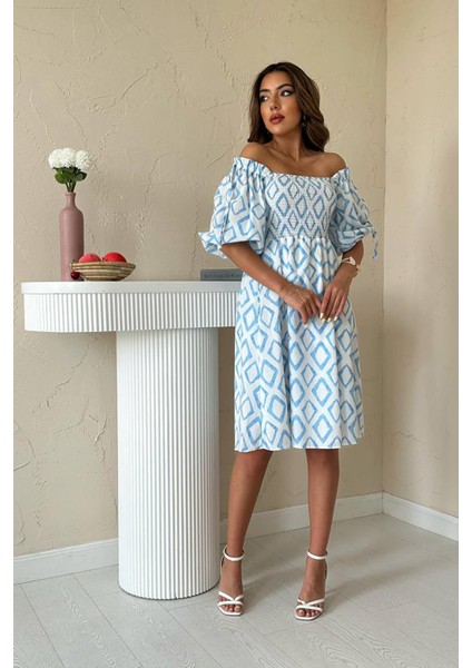 Kare Desenli Yazlık Elbise fiyatları