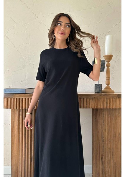 Pileli Bisiklet Yaka Elbise modelleri