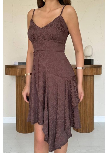 Jakarlı Asimetrik Elbise fırsatları