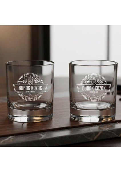 Kişiye Özel Isim Yazılı 2’li Viski Barrel Edition Tumbler Seti