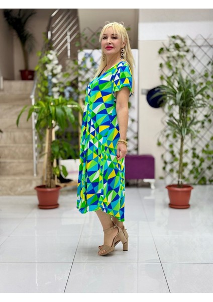 FD17201 Viskon Frida Elbise fiyatları