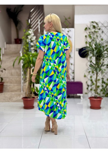 FD17201 Viskon Frida Elbise modelleri